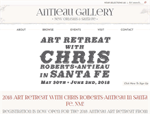 Tablet Screenshot of antieaugallery.com